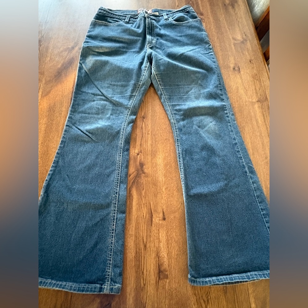 Y2K OLD NAVY FLARE BLUE JEANS LADIES SIZE 10